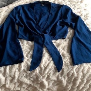 Bell sleeve crop top